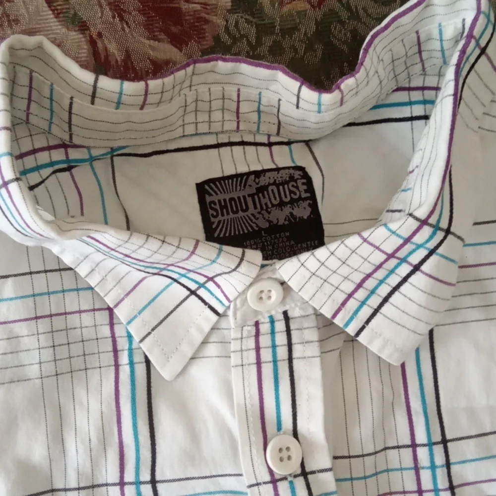 Shout House Men's Button Down Shirt - Picture 2 of 2